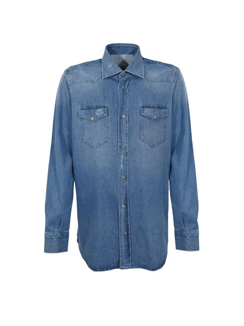 Camicia Texas in denim di cotone SARTORIO NAPOLI | TEXAS0202P